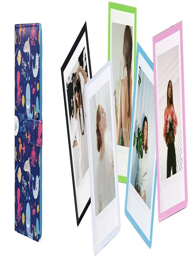 Zenko 128 Pockets Photo Album Compatible with Fujifilm Instax Mini 12, 11, 9, 8, 90, 25, Polaroid Snap PIC-300, Kodak 3-Inch Film & Magnetic Frames (Sea Shell) - Image 1